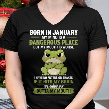 JANUARY SHIRT, MY MIND IS A DANGEROUS PLACE - SNOW01 (SKU2605-116-01)