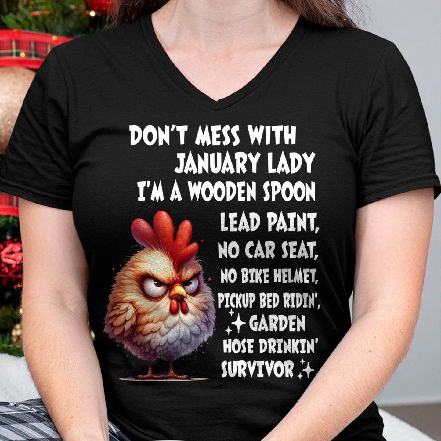 JANUARY SHIRT, I'M A WOODEN SPOON, LEAD PAINT - SNOW01 (SKU2604-254-01)