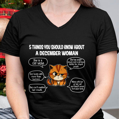 DECEMBER SHIRT, 5 THINGS YOU SHOULD KNOW ABOUT THIS WOMAN - SNOW12 (SKU2604-312-12)