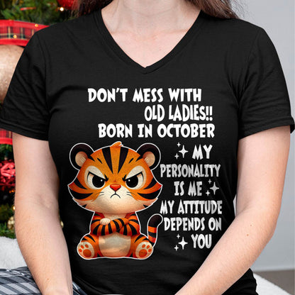 OCTOBER SHIRT, MY ATTITUDE DEPENDS ON YOU - FMA SNOW10 (SKU2604-60-10)