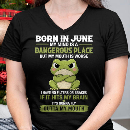 JUNE SHIRT, MY MIND IS A DANGEROUS PLACE - SNOW06 (SKU2605-116-06)