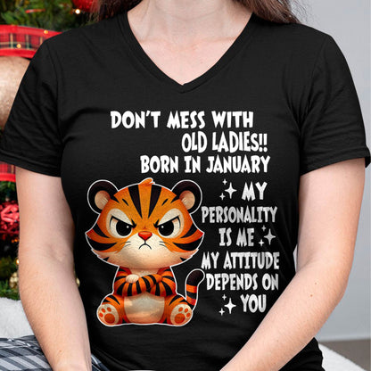 JANUARY SHIRT, MY ATTITUDE DEPENDS ON YOU - FMA SNOW01 (SKU2604-60-01)