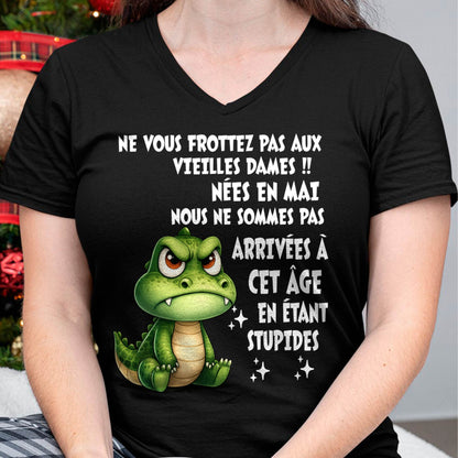 MAI SHIRT NE VOUS FROTTEZ PAS AUX VIEILLES DAMES - SNOW05 (SKU2605-124-05)