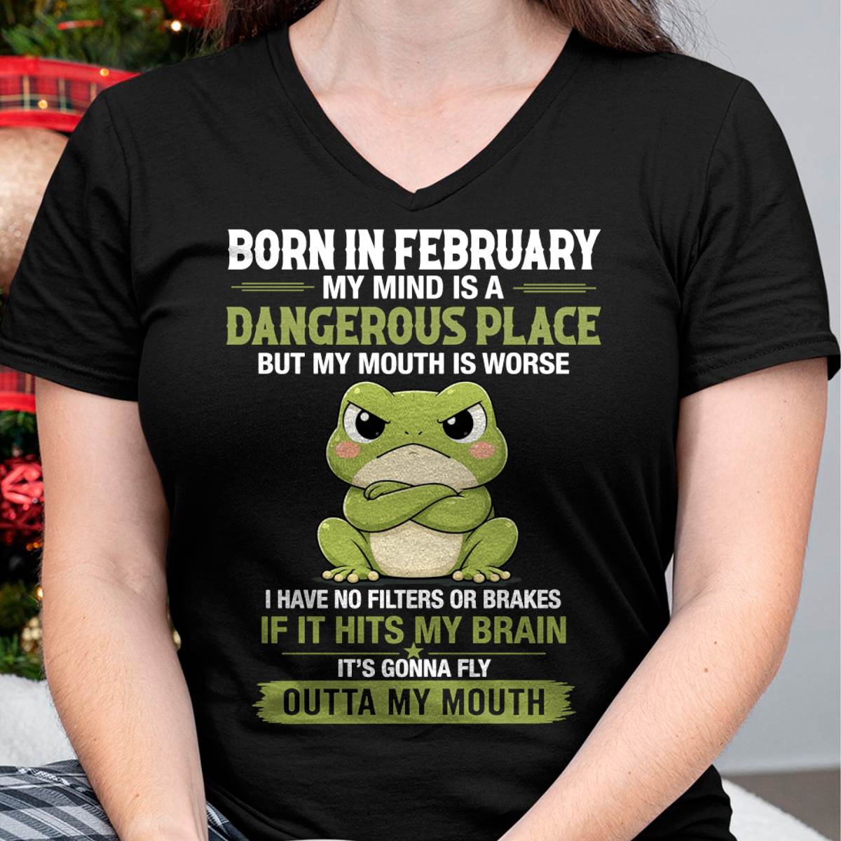 FEBRUARY SHIRT, MY MIND IS A DANGEROUS PLACE - SNOW02 (SKU2605-116-02)