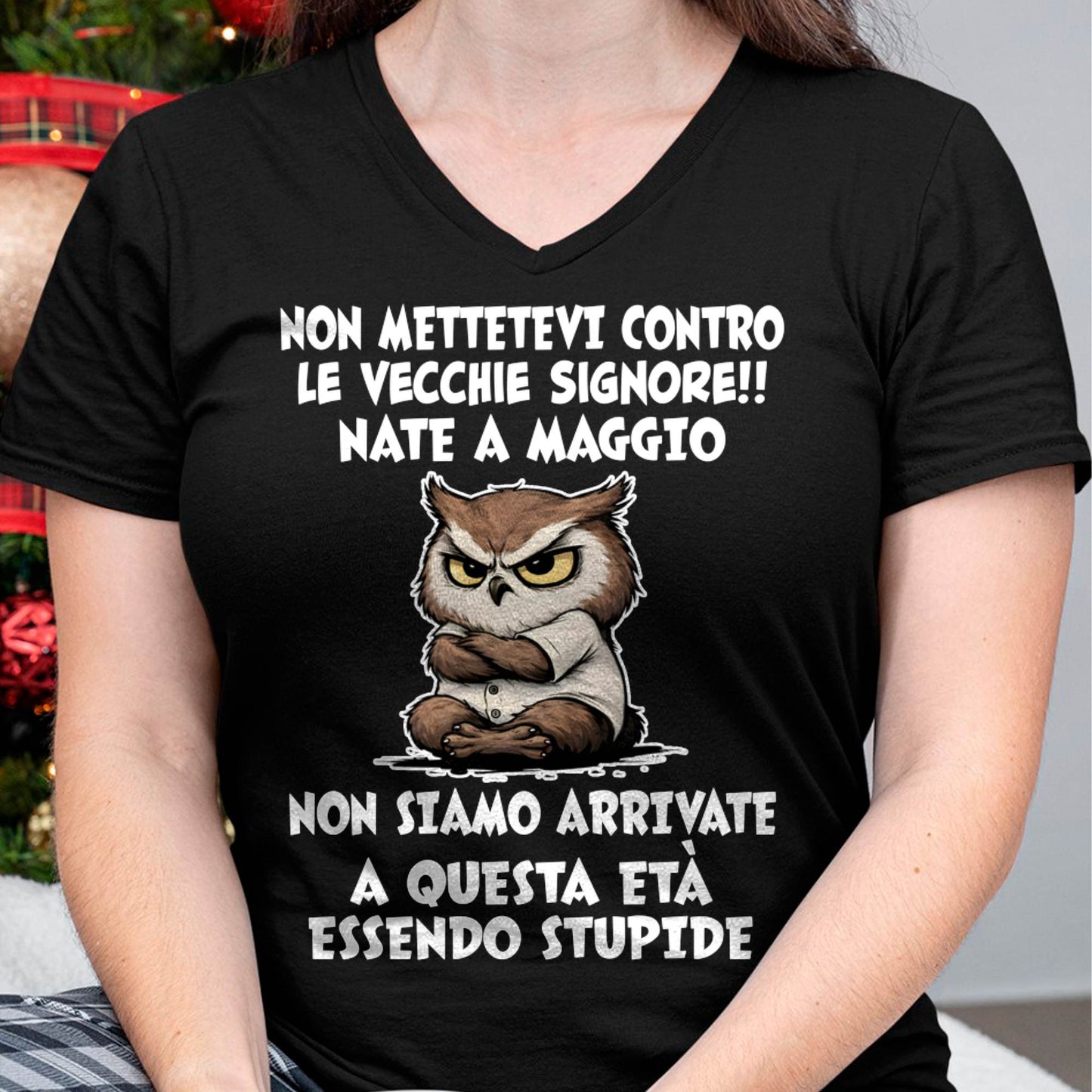MAGGIO SHIRT NON METTETEVI CONTRO LE VECCHIE SIGNORE!! - SNOW05 (SKU2605-249-05)