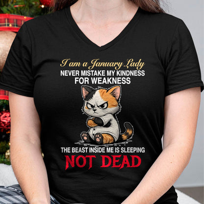 JANUARY SHIRT, THE BEAST INSIDE ME IS SLEEPING NOT DEAD - FMA SNOW01 (SKU2604-160-01)