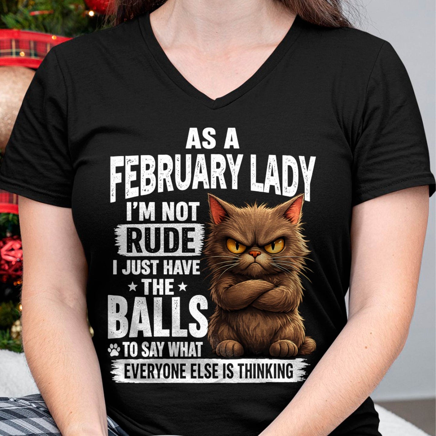 FEBRUARY SHIRT, SAY WHAT EVERYONE ELSE IS THINKING - SNOW02 (SKU2604-273-02)