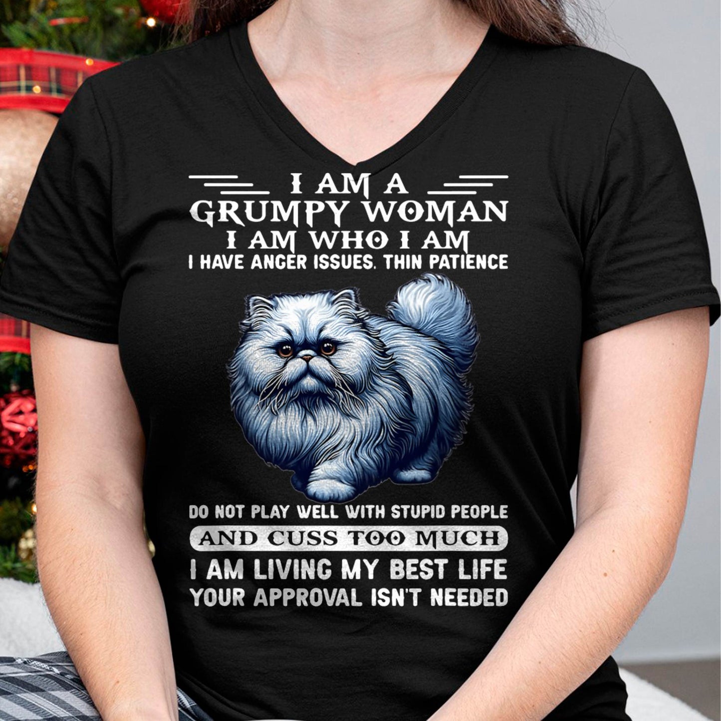 I am a Grumpy Old Woman I am who I am I Have Anger Issue T-Shirt