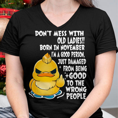NOVEMBER SHIRT, DONT MESS WITH OLD LADIES - SNOW11 (SKU2603-199-11)
