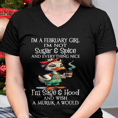 FEBRUARY SHIRT, I’M NOT SUGAR & SPICE - SNOW MALE02 (SKU2603-44-02)