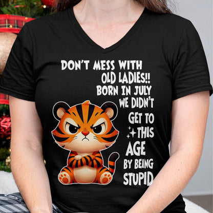 JULY SHIRT, DON'T MESS WITH OLD LADIES - SNOW FEMALE07 (SKU2603-20-07)