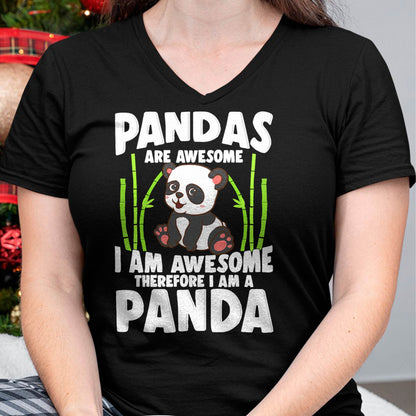 Panda Shirt Cute Panda Tshirt Pandas are Awesome Panda Bear T-Shirt