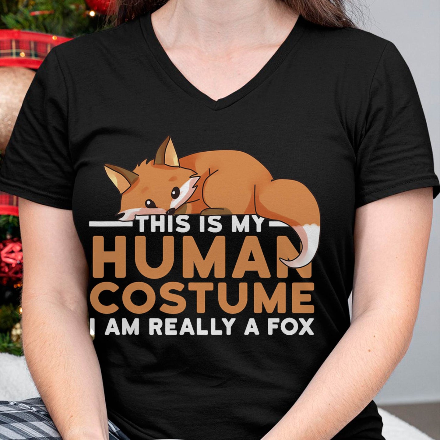 This is My Human Costume I'm Really A Fox Halloween T-Shirt