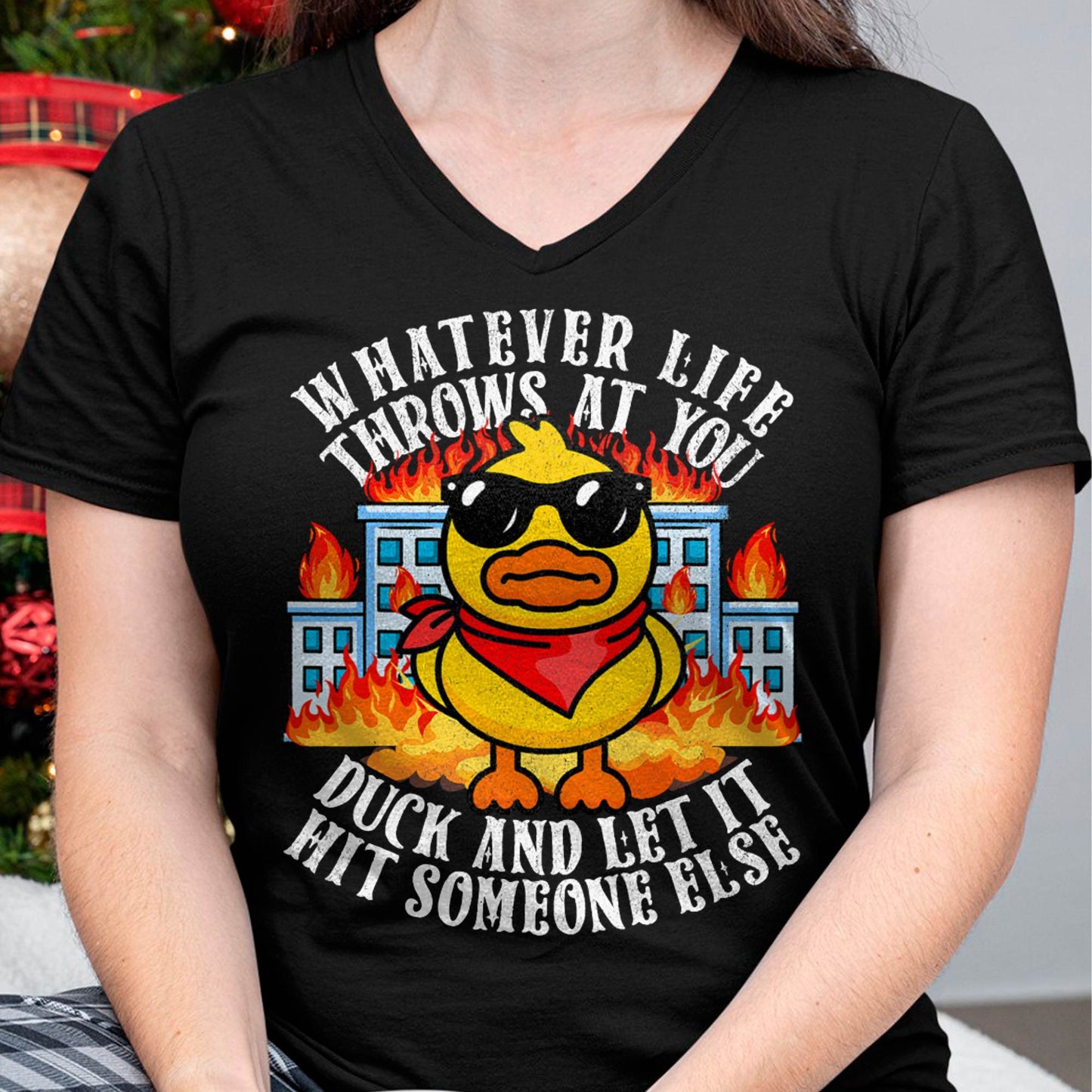 Sarcastic Funny Duck Shirt Funny Joke Quote Humor Duck Meme T-Shirt