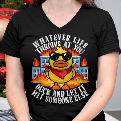 Sarcastic Funny Duck Shirt Funny Joke Quote Humor Duck Meme T-Shirt