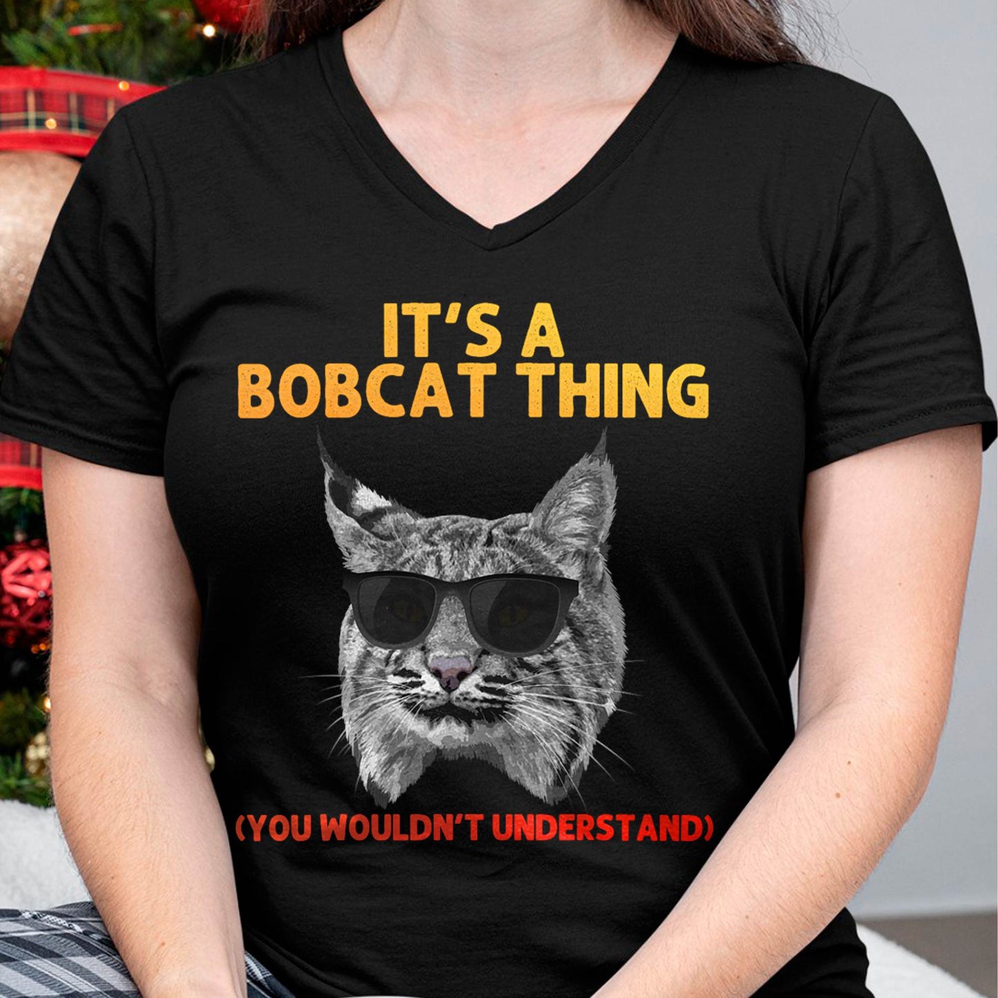 Cute Bobcat Art for Men Women Kids Lynx Animal Bobcat Lover T-Shirt