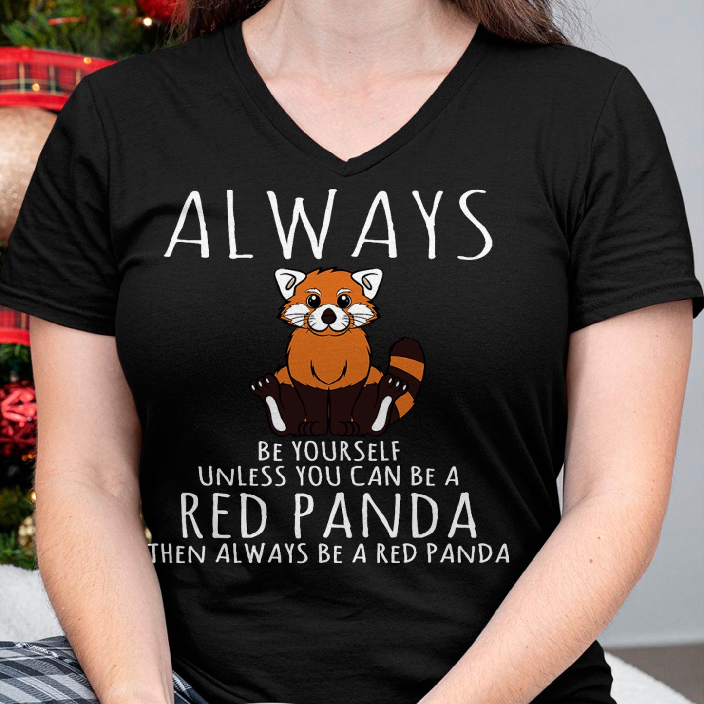 Animal Lover Be Yourself Red Pandas Human Costume T-Shirt