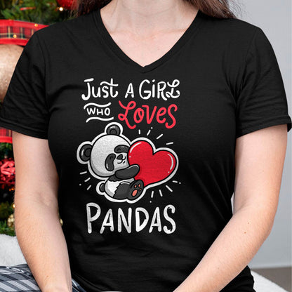 Panda Giant Heart T-Shirt