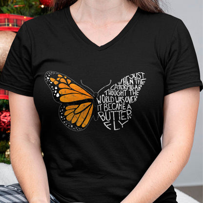 When The Caterpillar Thought The World was Over, Butterfly T-Shirt