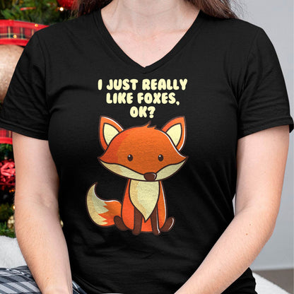 Funny Fox T-Shirt I Just Really Like Foxes Ok Tee T-Shirt