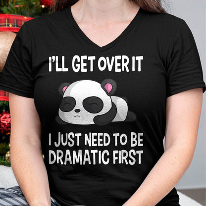 Funny Dramatic Panda Kawaii Bear Face Anime Lovers T-Shirt