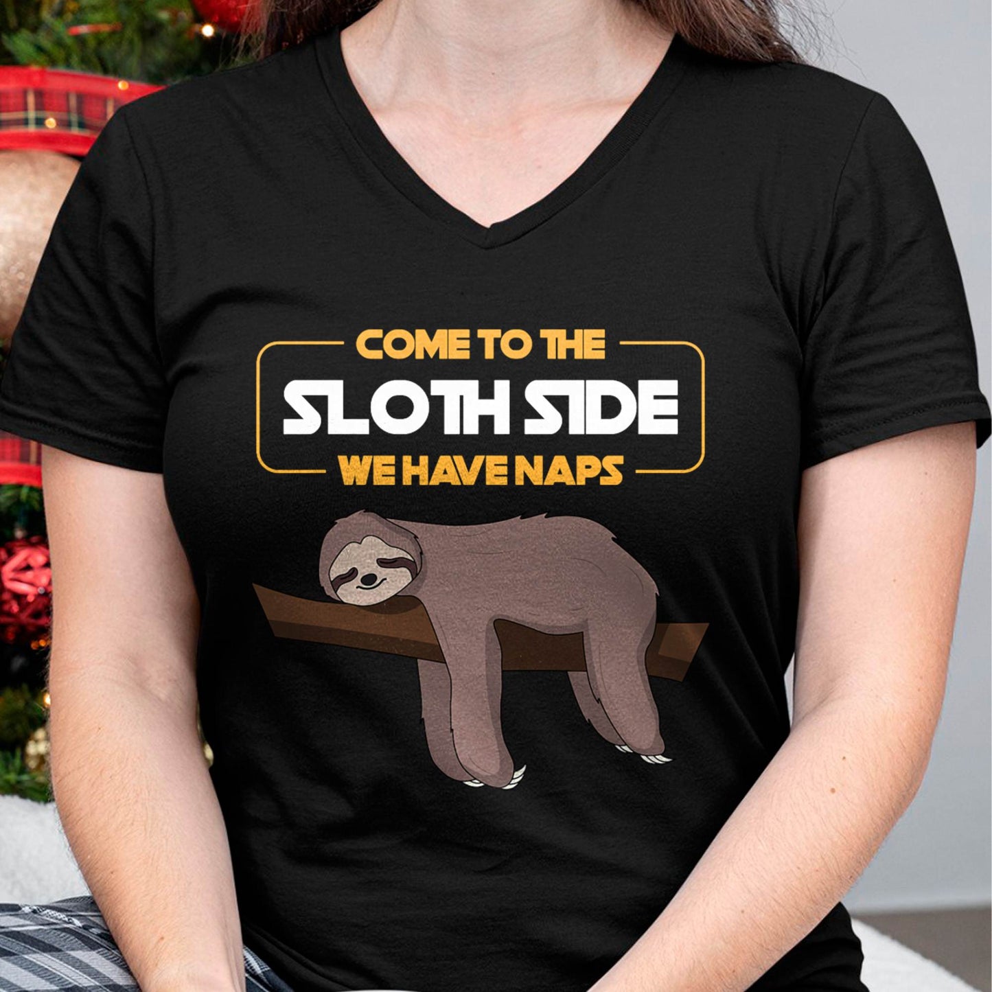 Come to The Sloth Side T-Shirt - Funny Sloth Pun T-Shirt