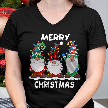 Merry Christmas Gnomes Xmas Family Men Women T-Shirt - Christmas Unisex T-Shirt/Hoodie/Sweatshirt - SNOW00