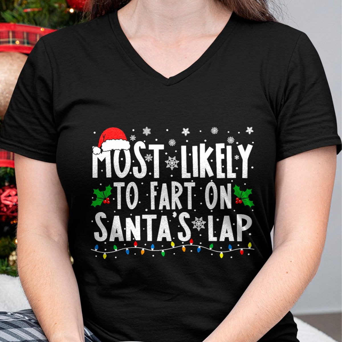Most Likely to Fix Santa Sleigh Family Matching Christmas T-Shirt - Christmas Unisex T-Shirt/Hoodie/Sweatshirt - SNOW00