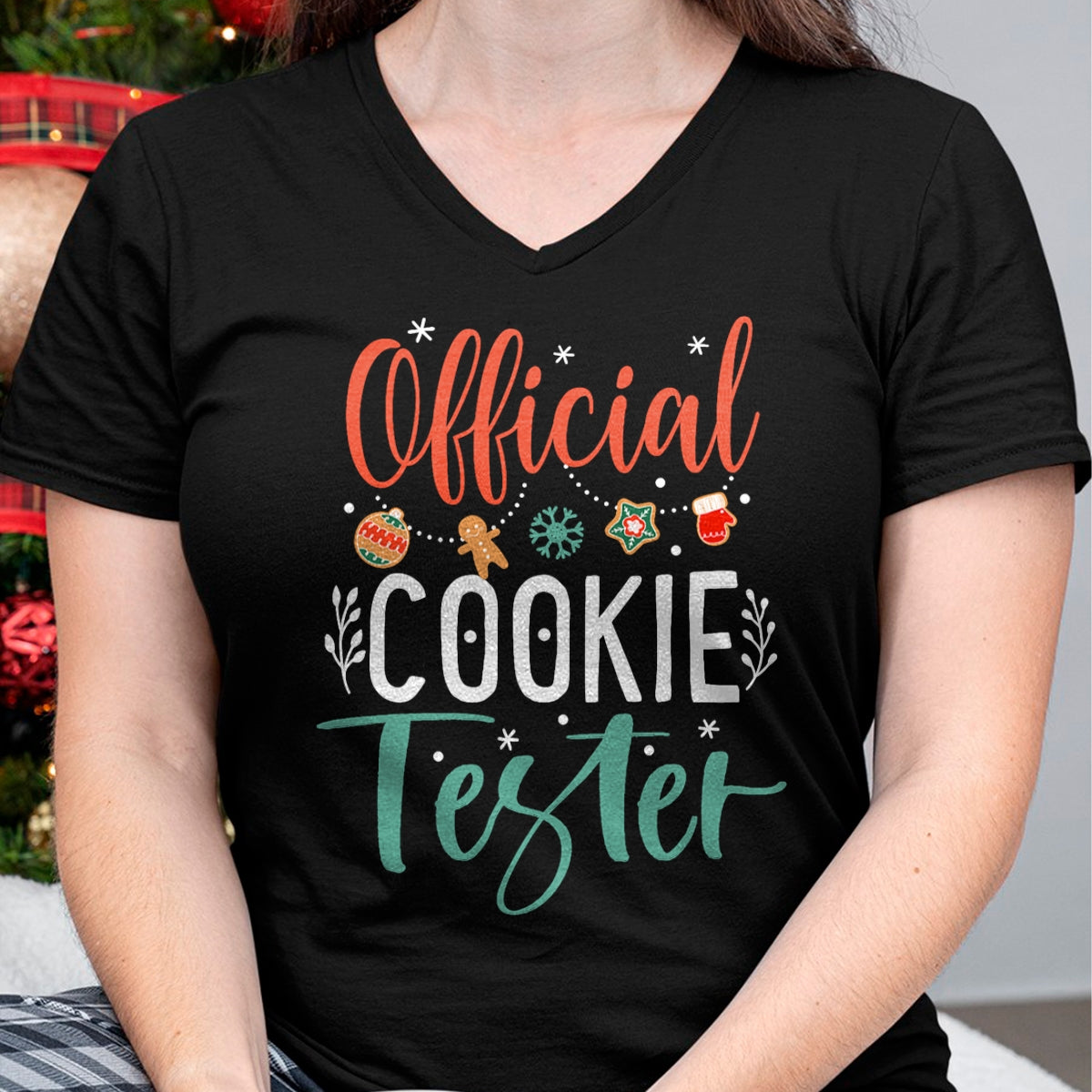 Official Cookie Tester Funny Christmas Couples Matching T-Shirt - Christmas Unisex T-Shirt/Hoodie/Sweatshirt - SNOW00
