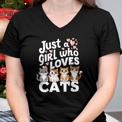 Cat Lover Just A Girl Who Loves Cats T-Shirt