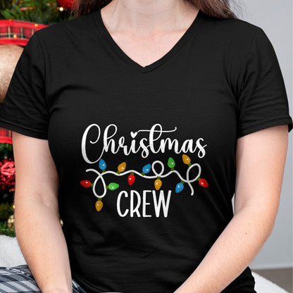Christmas Crew Xmas Lights Family Matching Pajamas Holiday T-Shirt - Christmas Unisex T-Shirt/Hoodie/Sweatshirt - SNOW00