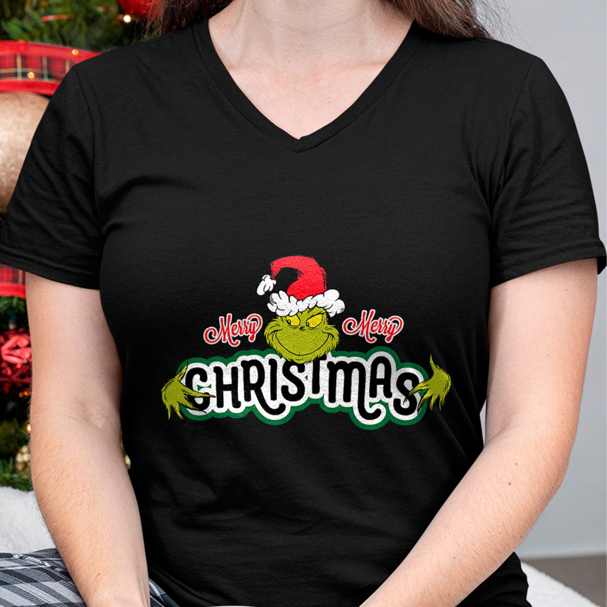 Dr. Seuss Grinch Hugs Christmas Short Sleeve T-shirt - Christmas Unisex T-Shirt/Hoodie/Sweatshirt - SNOW00