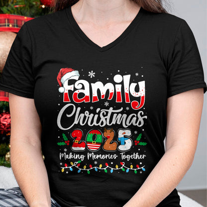 Family Christmas 2025 Matching Outfit Xmas Squad Santa T-Shirt - Christmas Unisex T-Shirt/Hoodie/Sweatshirt - SNOW00