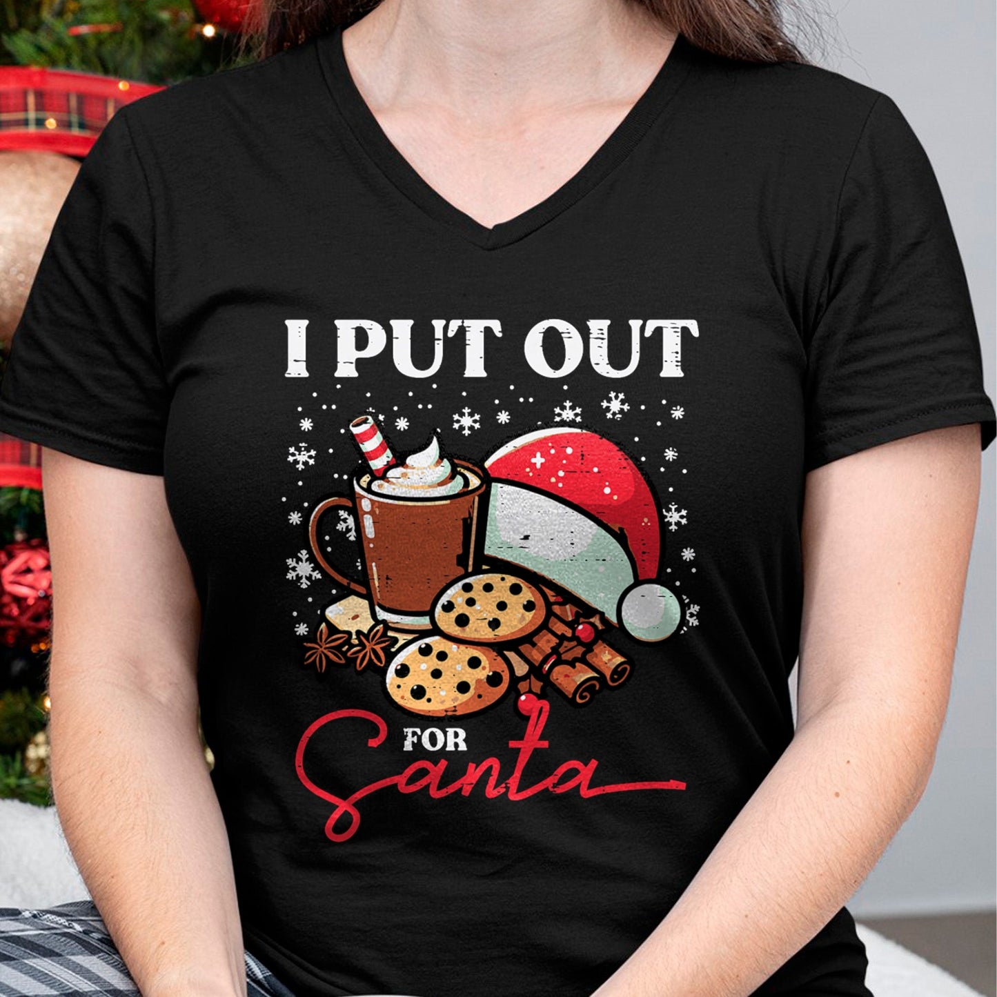Christmas I Put Out For Santa Funny Xmas Kids Women Men T-Shirt - Christmas Unisex T-Shirt/Hoodie/Sweatshirt - SNOW00
