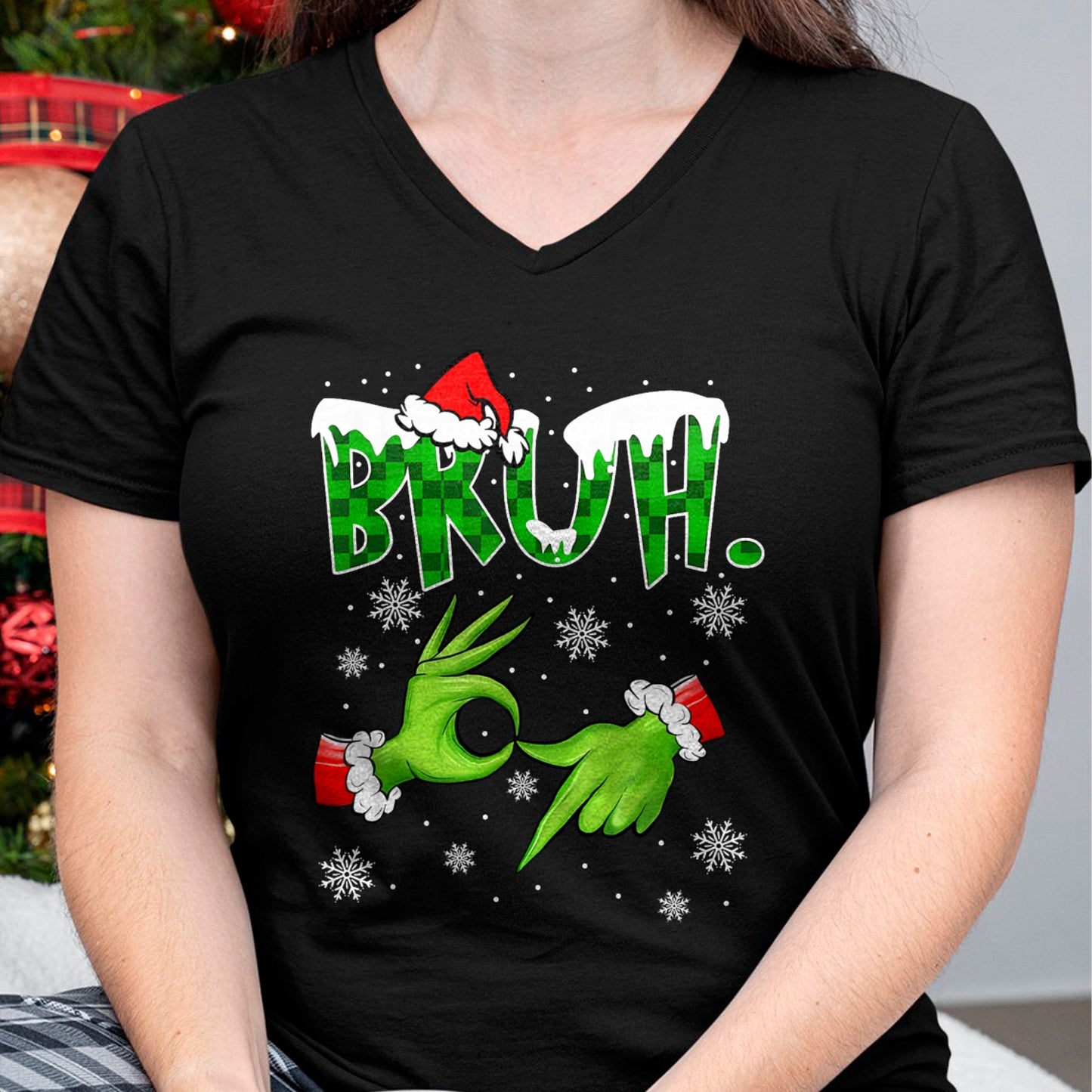 Bruh 67 Six Seven 6 7 Meme Christmas Funny Gen Alpha Slang T-Shirt  - Christmas Unisex T-Shirt/Hoodie/Sweatshirt - SNOW00