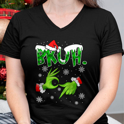 Bruh 67 Six Seven 6 7 Meme Christmas Funny Gen Alpha Slang T-Shirt  - Christmas Unisex T-Shirt/Hoodie/Sweatshirt - SNOW00