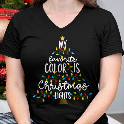 My Favorite Color Is Christmas Lights Kids Boy Women T-Shirt - Christmas Unisex T-Shirt/Hoodie/Sweatshirt - SNOW00