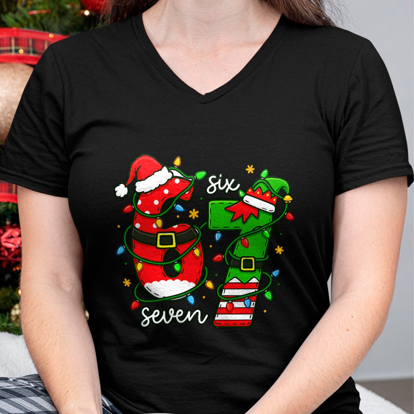 Trending Six Seven Meme Christmas 67 Xmas Men Women Kids T-Shirt - Christmas Unisex T-Shirt/Hoodie/Sweatshirt - SNOW00