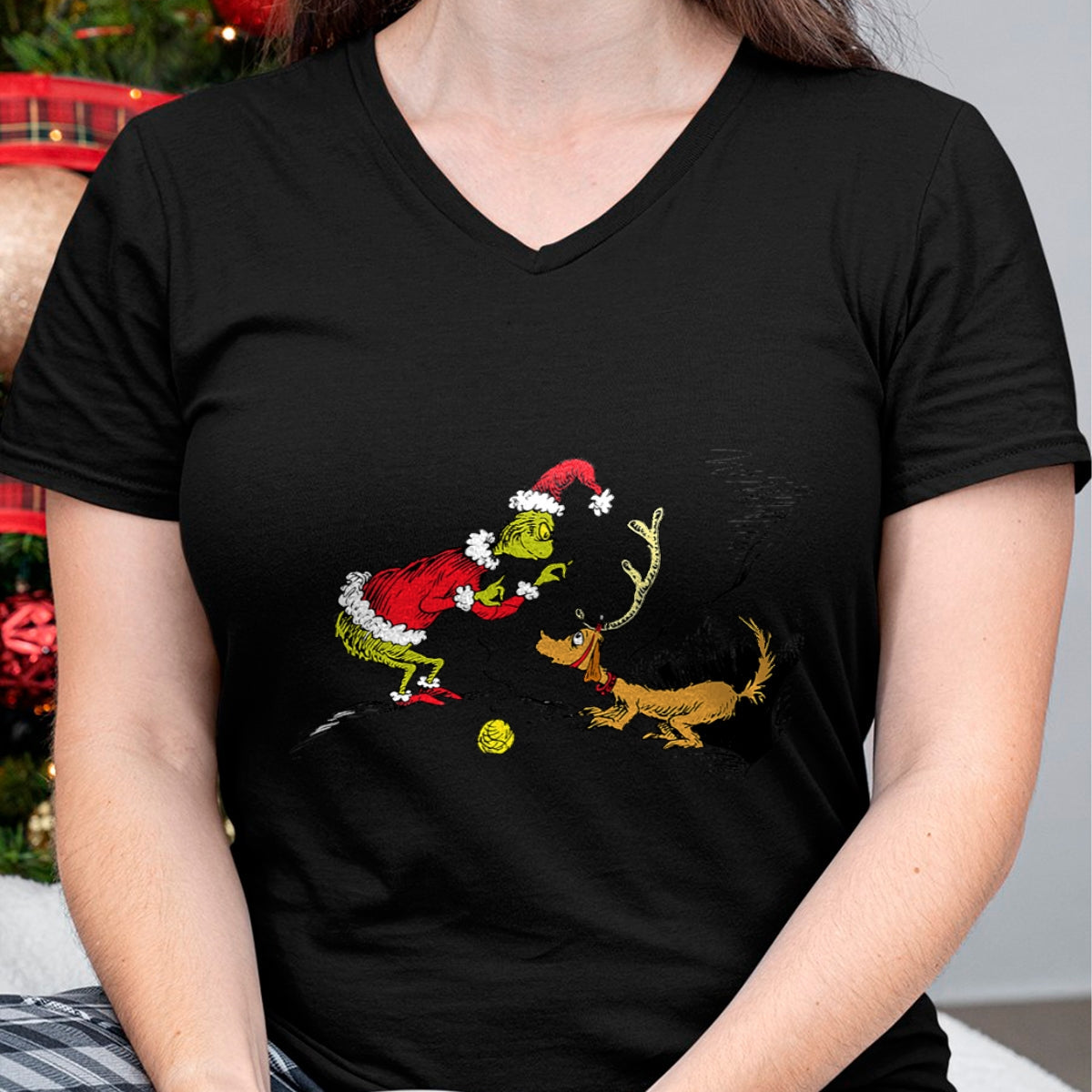 Dr. Seuss Reindeer T-shirt - Christmas Unisex T-Shirt/Hoodie/Sweatshirt - SNOW00
