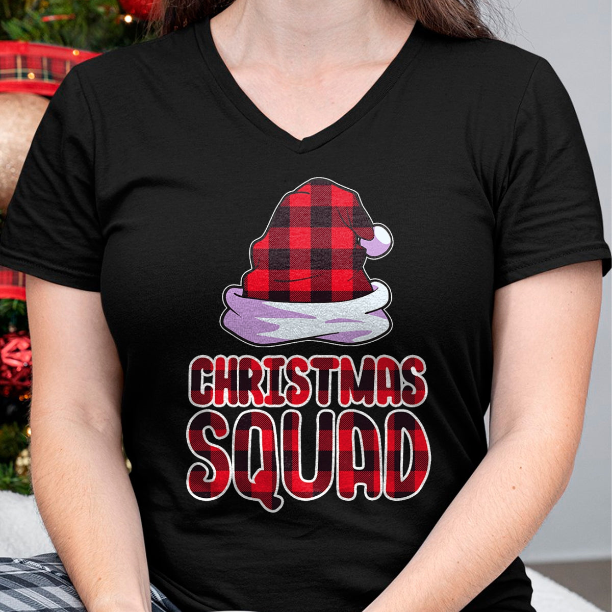 Christmas Squad Family Group Matching Christmas Party Pajama T-Shirt - Christmas Unisex T-Shirt/Hoodie/Sweatshirt - SNOW00