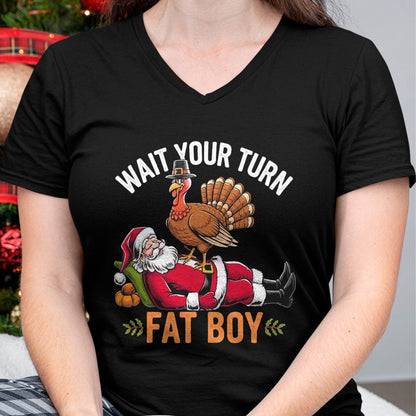 Funny Thanksgiving Christmas Turkey vs Santa for Men Women T-Shirt - Christmas Unisex T-Shirt/Hoodie/Sweatshirt - SNOW00