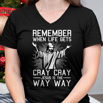 Jesus Is The Way Christmas Funny Faith Religious Christian T-Shirt - Christmas Unisex T-Shirt/Hoodie/Sweatshirt - SNOW00