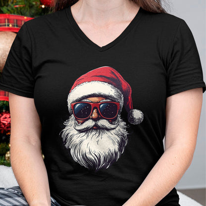 Cool Santa Claus Face Retro Sunglasses Christmas Men Boys T-Shirt - Christmas Unisex T-Shirt/Hoodie/Sweatshirt - SNOW00