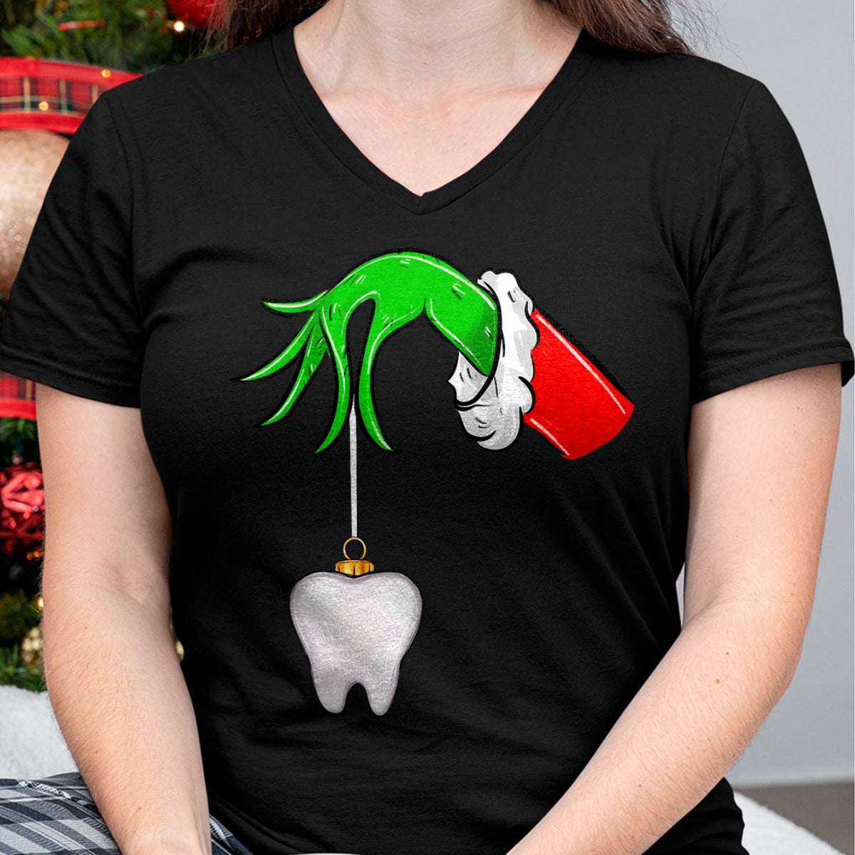 Christmas Tooth Dentist Dental Assistant Teeth Xmas Pajamas T-Shirt - Christmas Unisex T-Shirt/Hoodie/Sweatshirt - SNOW00