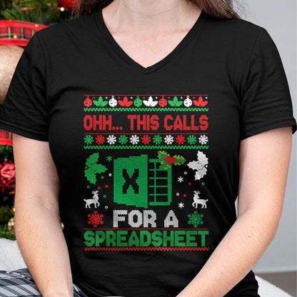 Oh this calls for a Spreadsheet Christmas sweater Excel Sweatshirt - Christmas Unisex T-Shirt/Hoodie/Sweatshirt - SNOW00