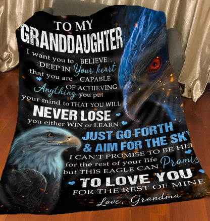 Special Gift For Your Granddaughter Blanket - From Grandma