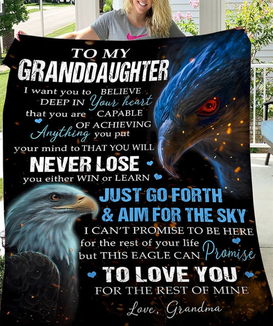 Special Gift For Your Granddaughter Blanket - From Grandma