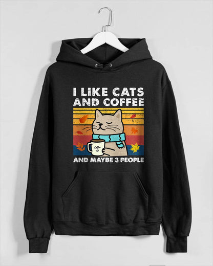 I Like Cats and Coffee and Maybe 3 People, Cats Lover Women T-Shirt