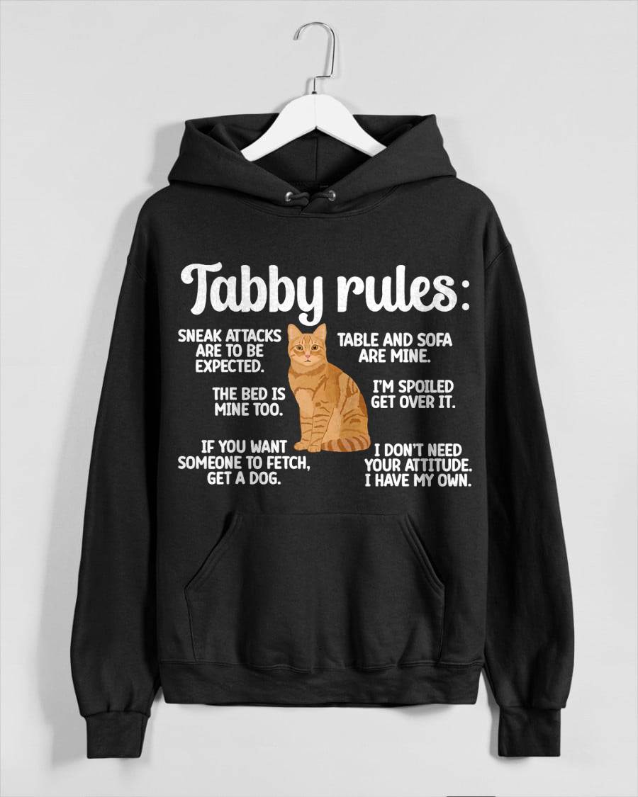 Tabby Rules Orange Tabby Cat Lover Orange Tabby Cat Owner T-Shirt