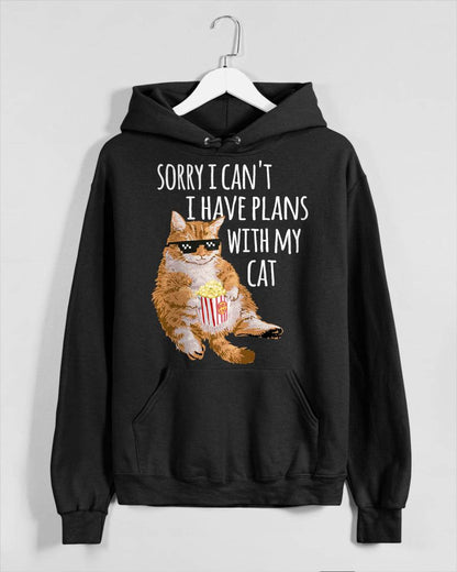 Sorry I Can't I Have Plans With My Cat Funny Cat Lover Gift T-Shirt